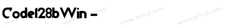 Code128bWin 字体转换